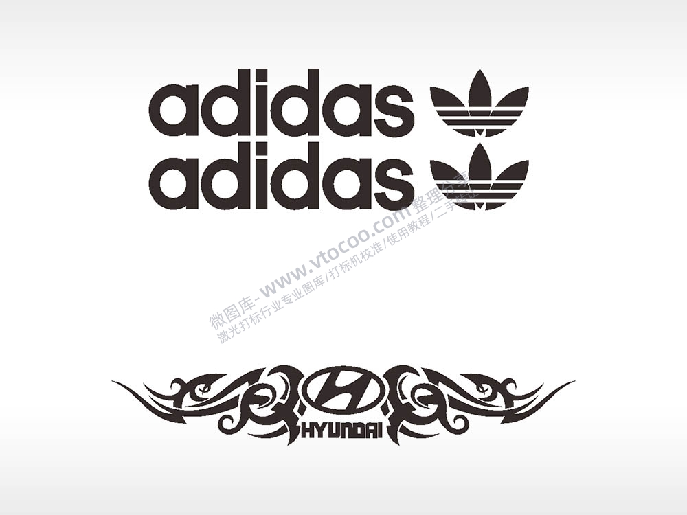 adidas阿迪达斯北京现代汽车贴花卡通名图精品车贴精选