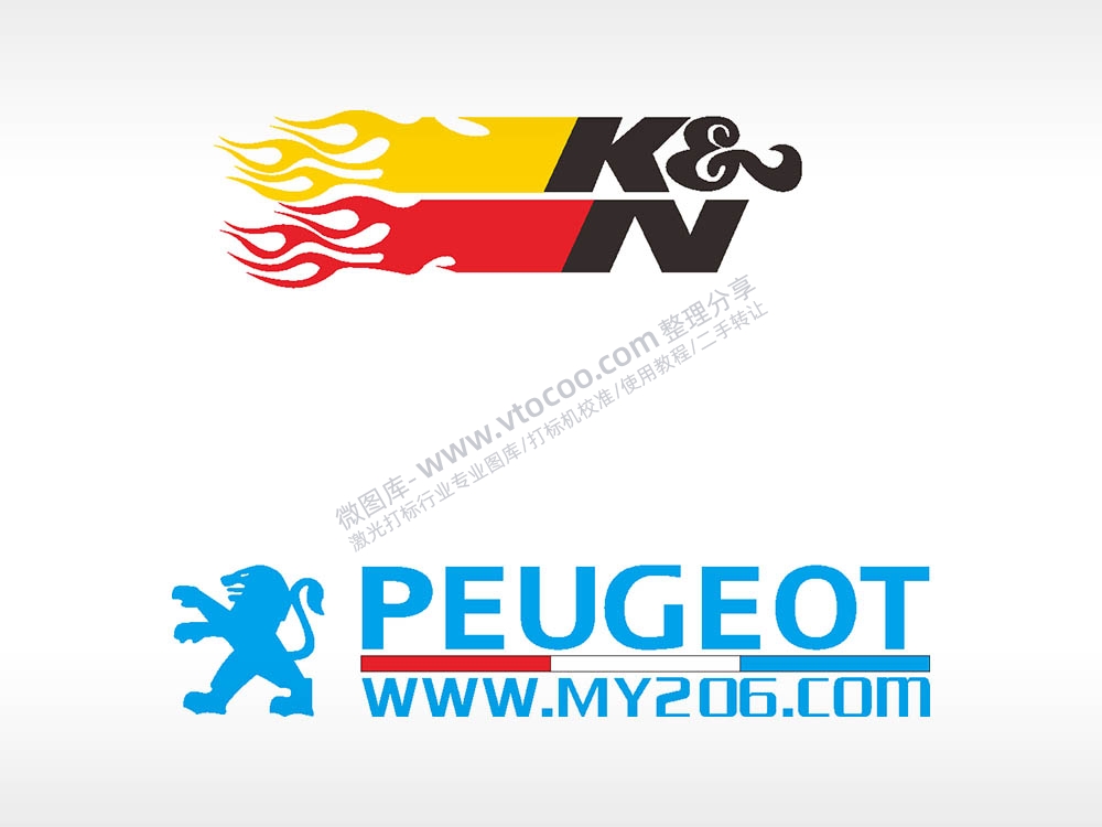 标志汽车PEUGEOTKN汽车贴花卡通名图精品车贴精选