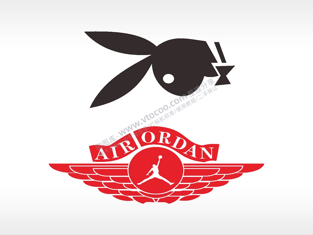 兔子AIR ORDAN汽车贴花卡通名图精品车贴精选