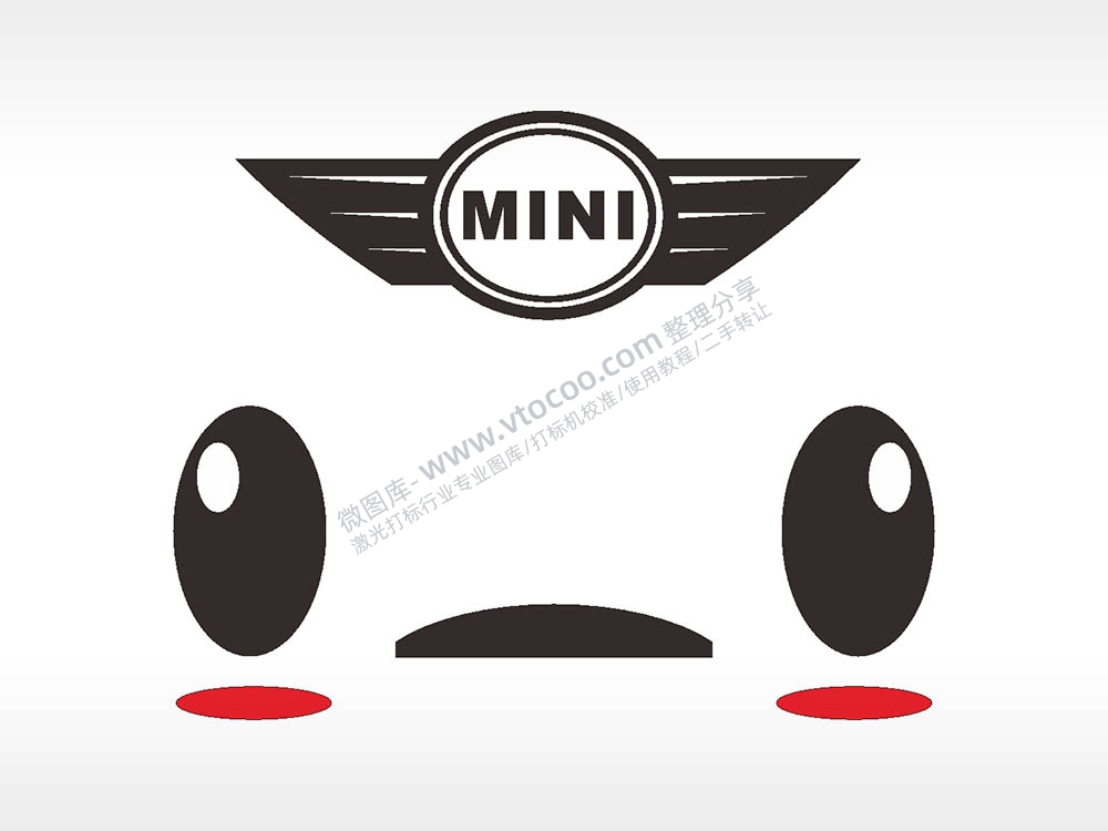 MINI车标品牌汽车贴花卡通名图精品车贴精选