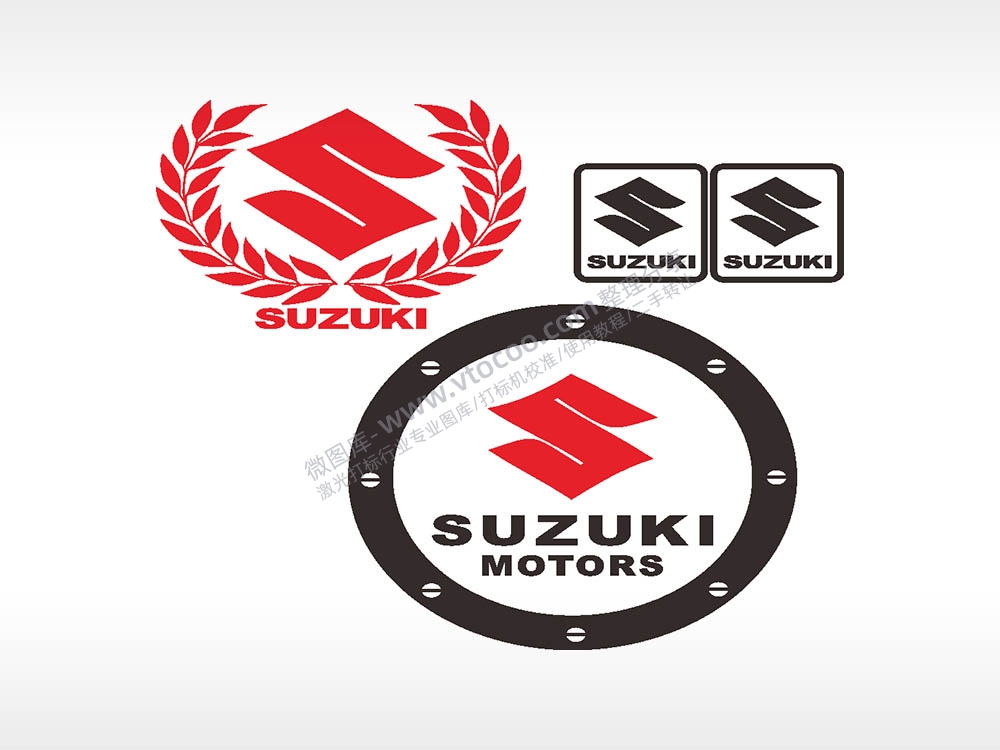 铃木SUZUKI汽车贴花卡通名图精品车贴精选