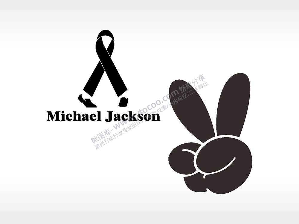 rabbit耶汽车贴花精品车贴精选AI8.0格式激光打标文件通用矢量图