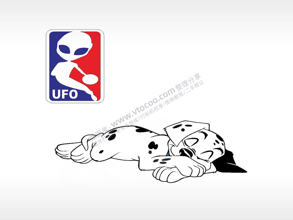 UFO恶搞斑点狗汽车贴花卡通名图精品车贴精选