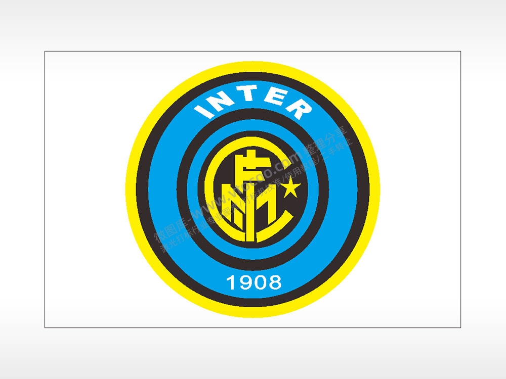 国际米兰队标汽车贴花卡通名图精品车贴精选