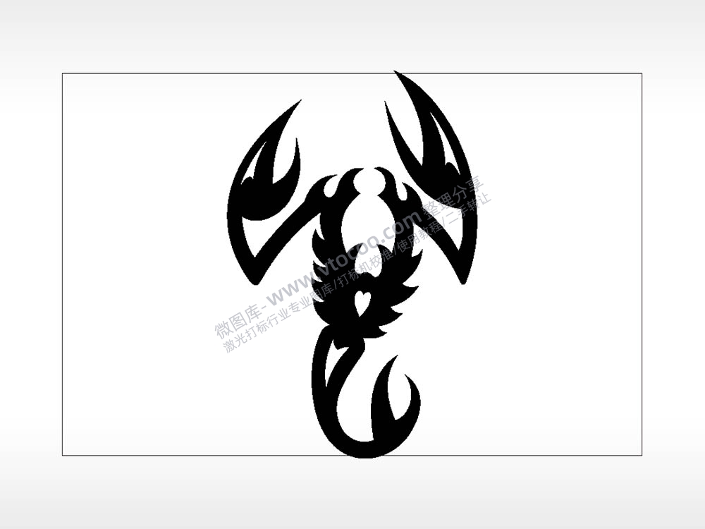 蝎子图腾汽车贴花卡通名图精品车贴精选