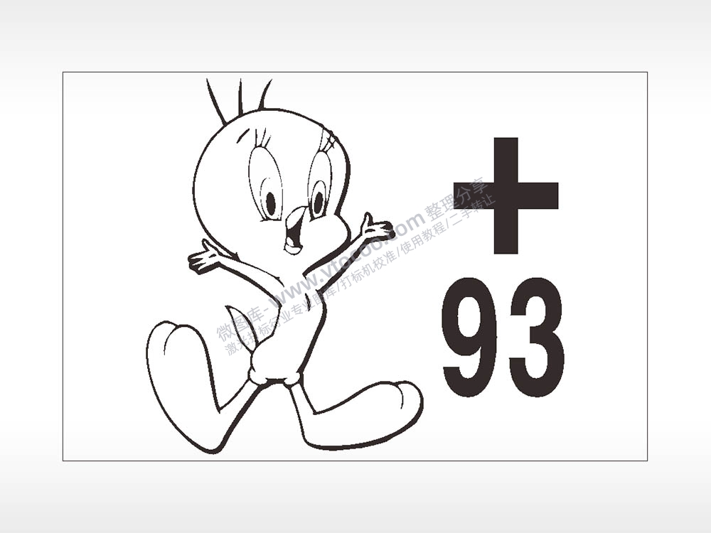 崔弟+93卡通名图精品车贴精选AI8.0格式激光打标文件通用矢量图