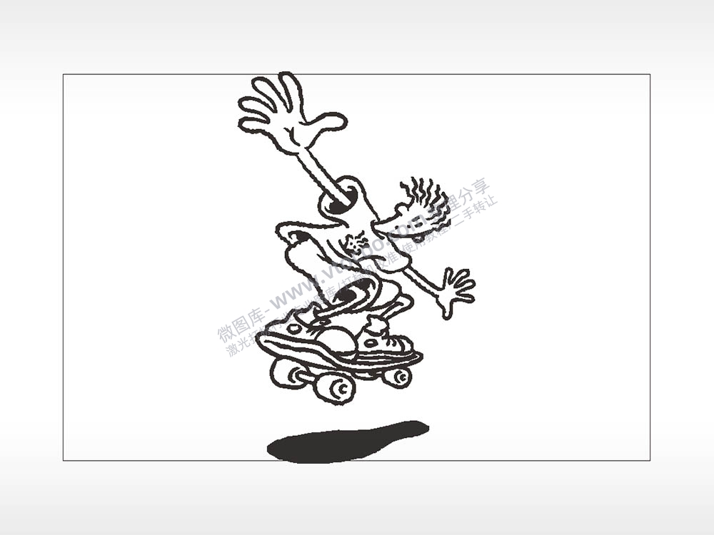 滑板七喜小子卡通汽车贴花卡通名图精品车贴精选