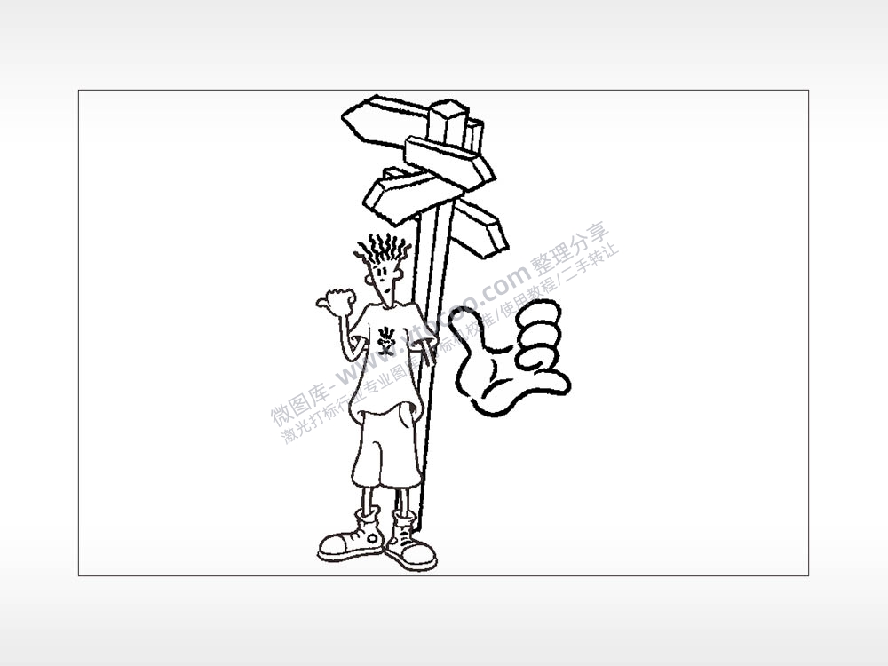 地标拍照交通七喜小子卡通汽车贴花卡通名图精品车贴精选