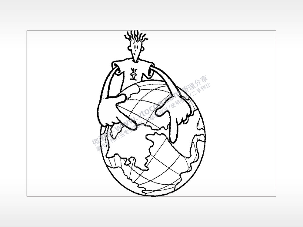 地球仪七喜小子卡通汽车贴花卡通名图精品车贴精选