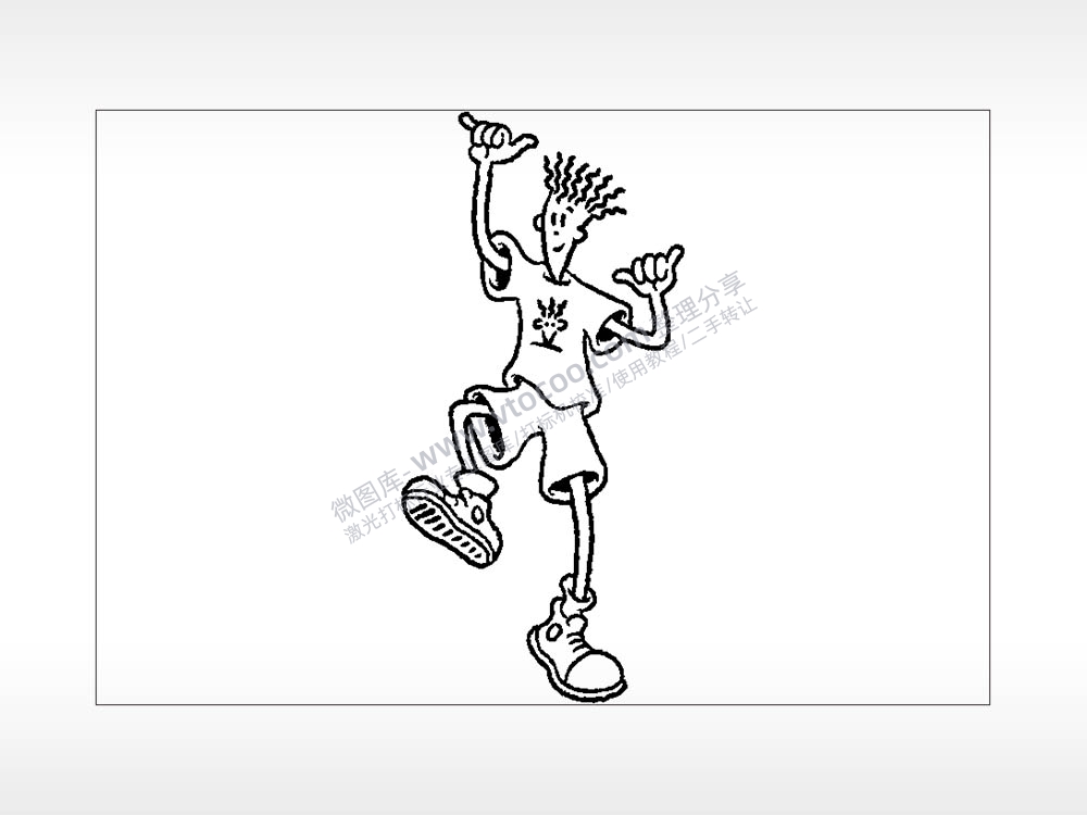 跳舞蹦迪七喜小子卡通汽车贴花卡通名图精品车贴精选