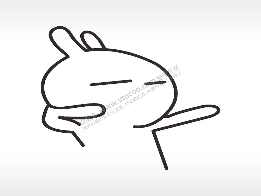 卡通图名图精品车贴精选AI8.0格式激光打标文件通用矢量图