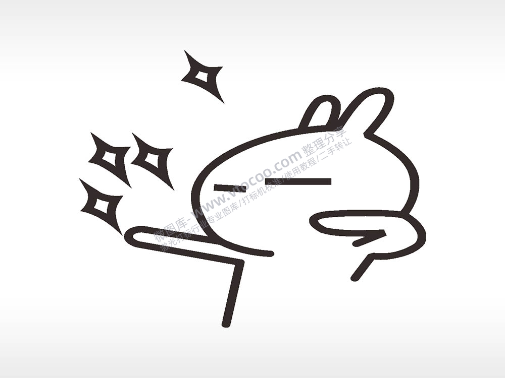 卡通图名图精品车贴精选AI8.0格式激光打标文件通用矢量图