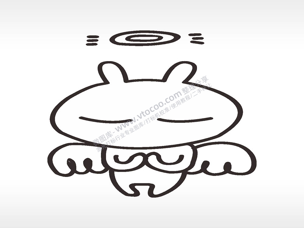 卡通图名图精品车贴精选AI8.0格式激光打标文件通用矢量图