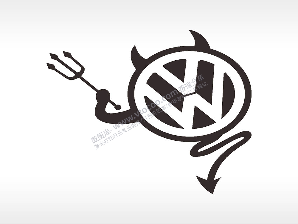 恶魔魔鬼名图精品车贴精选AI8.0格式激光打标文件通用矢量图