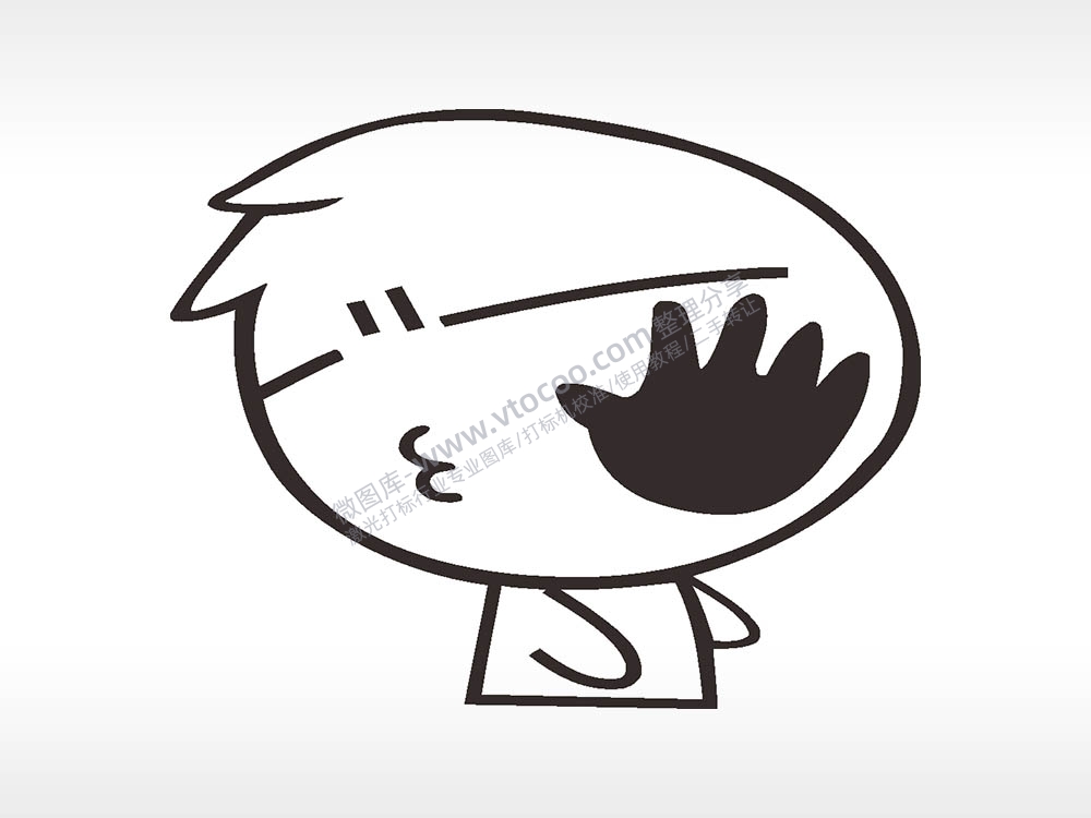 卡通图名图精品车贴精选AI8.0格式激光打标文件通用矢量图