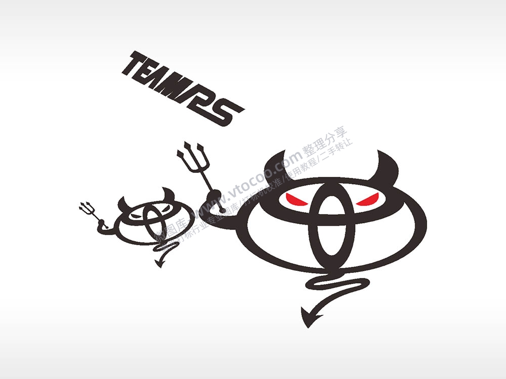 卡通图名图精品车贴精选AI8.0格式激光打标文件通用矢量图