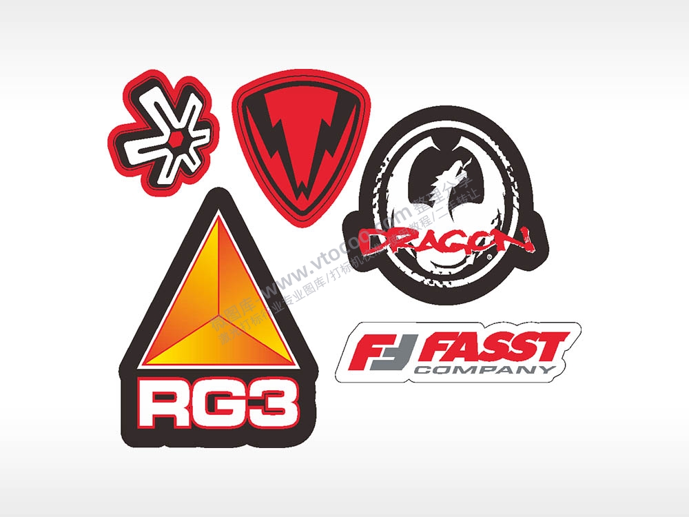 图形标志合集名图精品车贴精选AI8.0格式激光打标文件通用矢量图