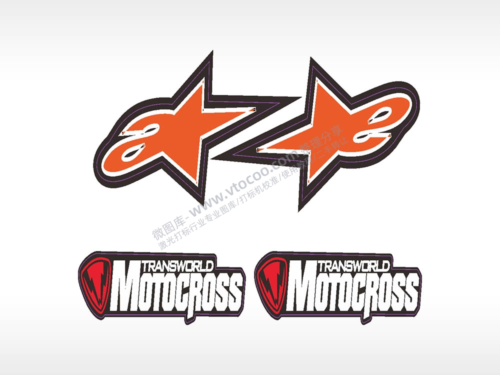 图形标志合集名图精品车贴精选AI8.0格式激光打标文件通用矢量图