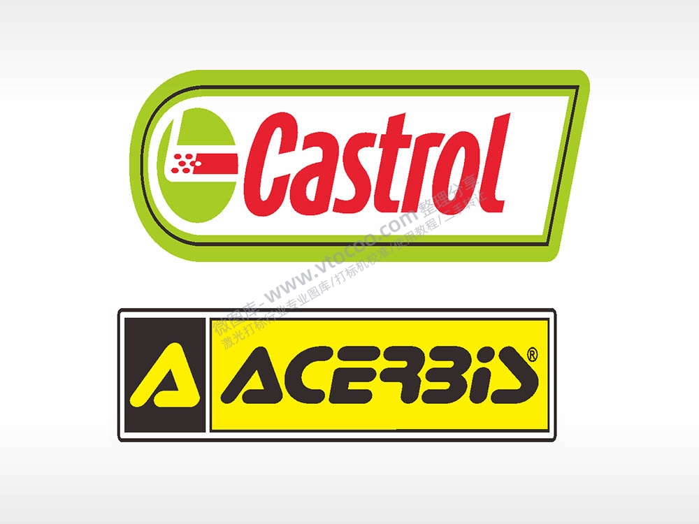 商标图形标志合集名图精品车贴精选AI8.0格式激光打标文件通用矢量图