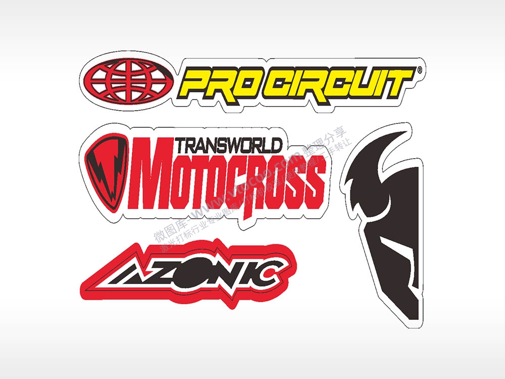 商标图形标志合集名图精品车贴精选AI8.0格式激光打标文件通用矢量图