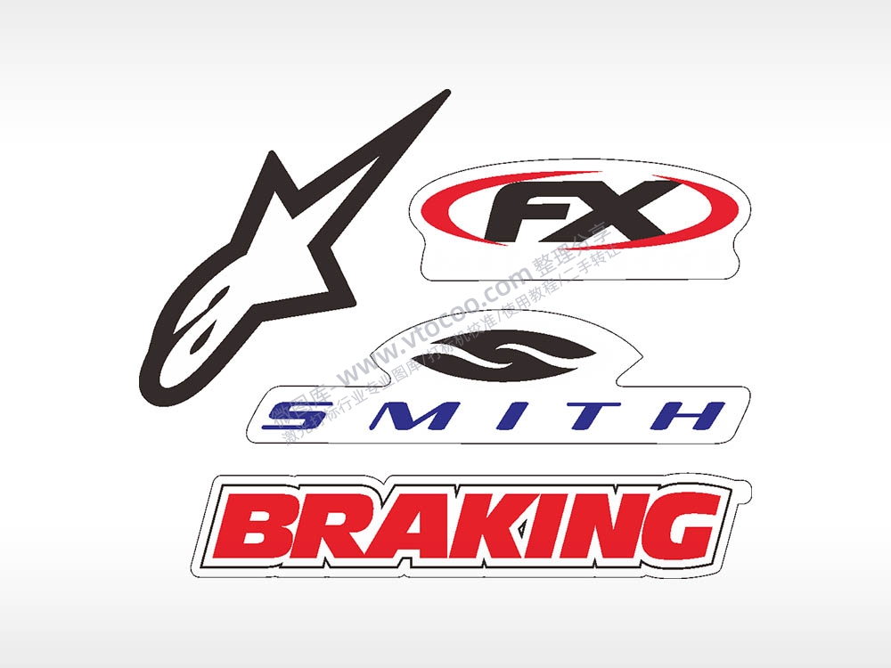 商标图形标志合集名图精品车贴精选AI8.0格式激光打标文件通用矢量图
