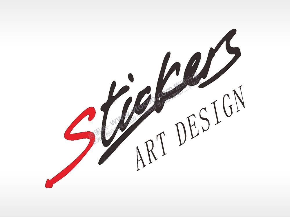 卡通贴纸名图精品车贴精选AI8.0格式激光打标文件通用矢量图