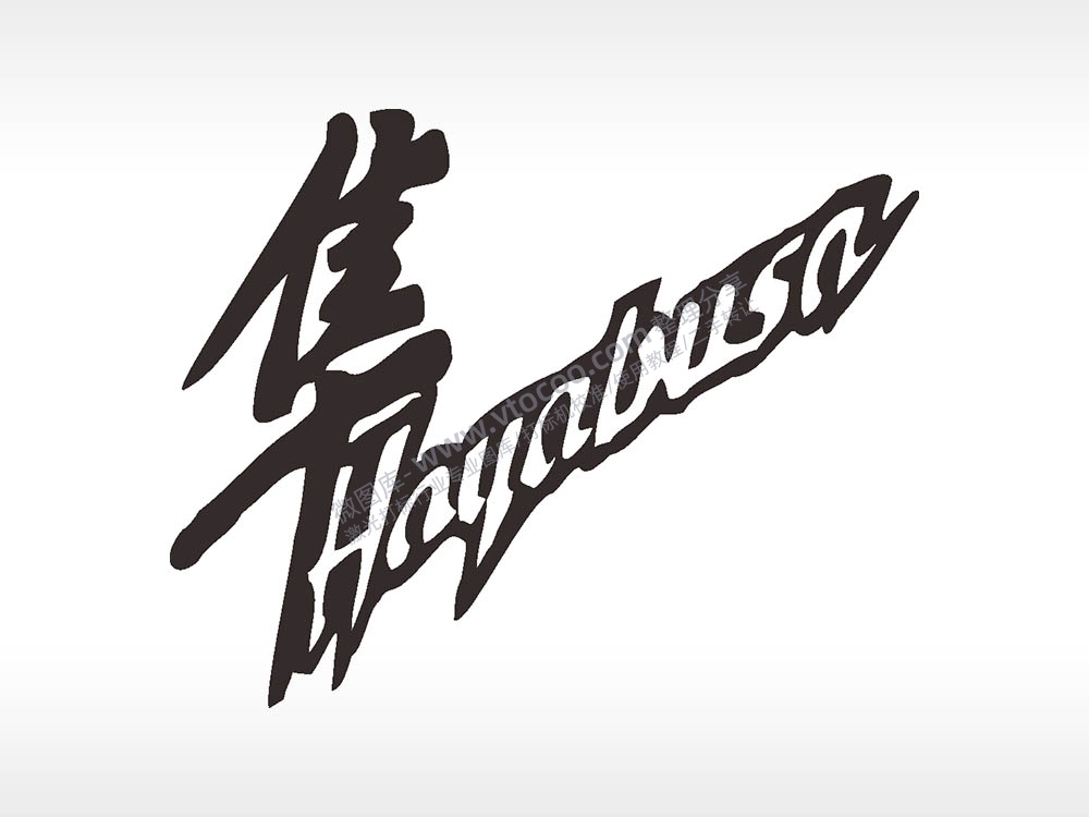 卡通贴纸名图精品车贴精选AI8.0格式激光打标文件通用矢量图