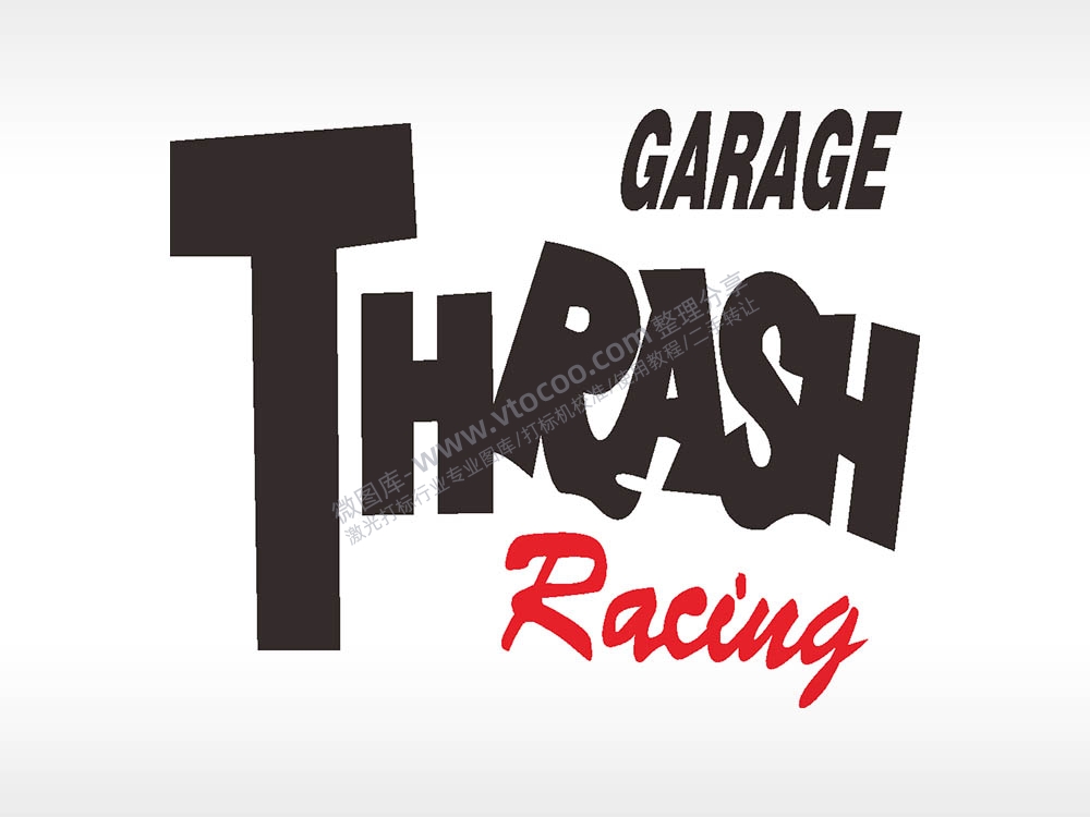 卡通贴纸名图精品车贴精选AI8.0格式激光打标文件通用矢量图