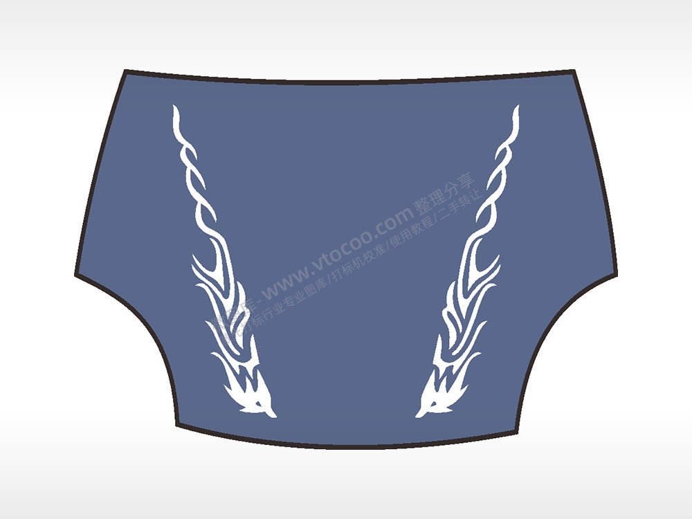 汽车贴花卡通名图精品车贴纸精选AI8.0格式激光打标文件通用矢量图