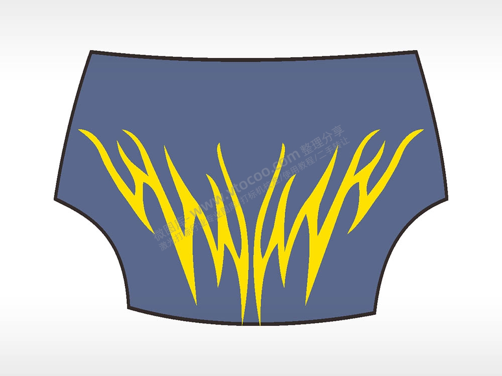 汽车贴花卡通名图精品车贴纸精选AI8.0格式激光打标文件通用矢量图