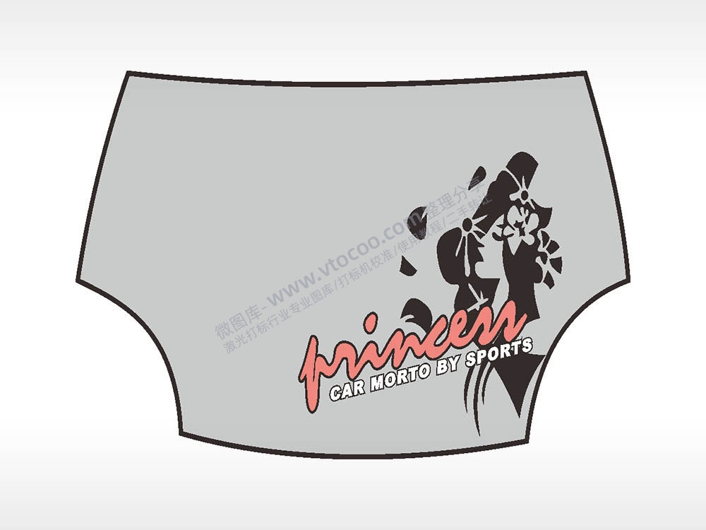 方向盘贴花卡通名图精品车贴精选AI8.0格式激光打标文件通用矢量图