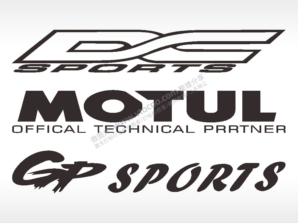 汽车贴花卡通名图精品车贴精选AI8.0格式激光打标文件通用矢量图