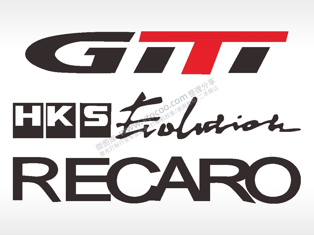 汽车贴纸名图精品车贴精选AI8.0格式激光打标文件通用矢量图