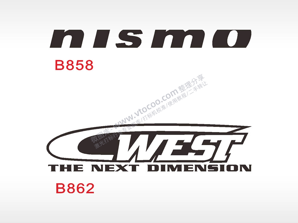 汽车贴花卡通名图精品车贴精选AI8.0格式激光打标文件通用矢量图