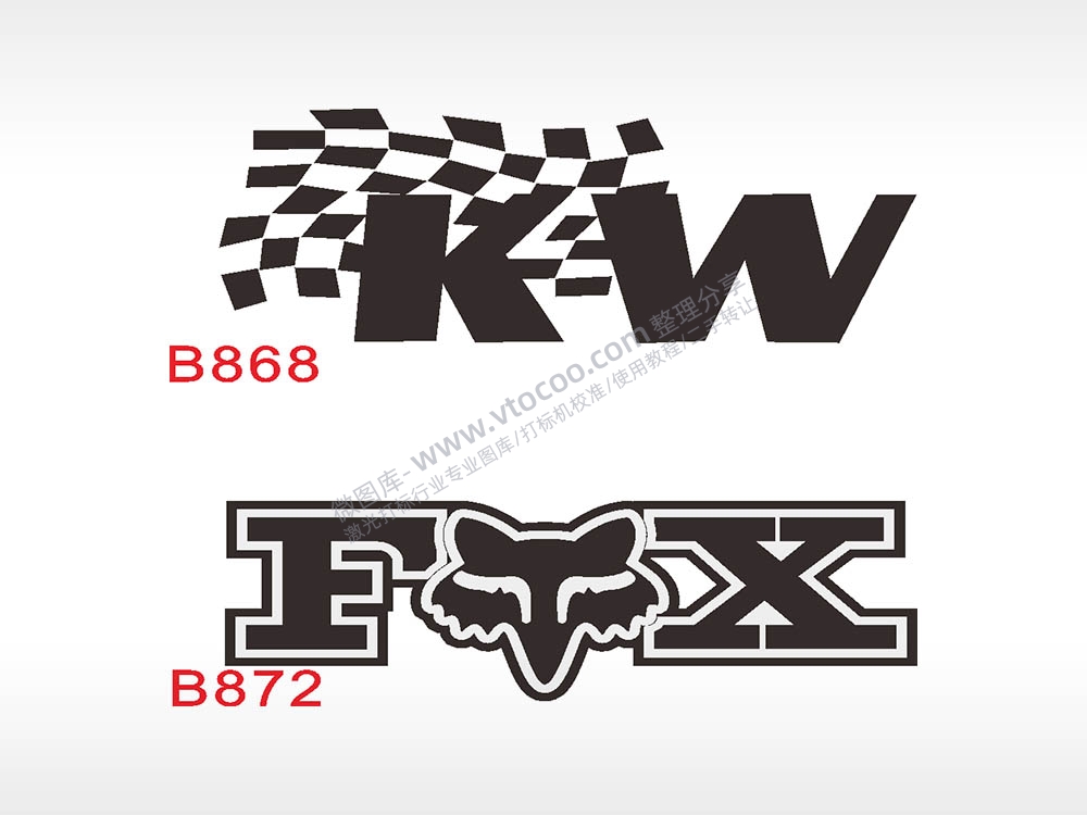 汽车贴花卡通名图精品车贴精选AI8.0格式激光打标文件通用矢量图