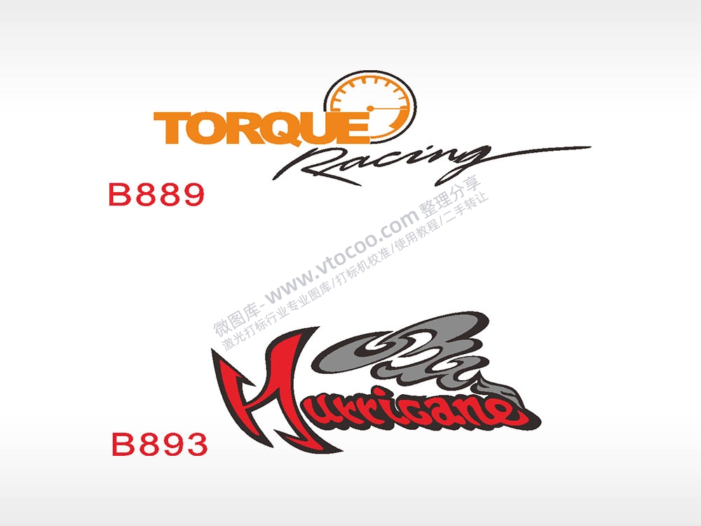 汽车贴花卡通名图精品车贴精选AI8.0格式激光打标文件通用矢量图