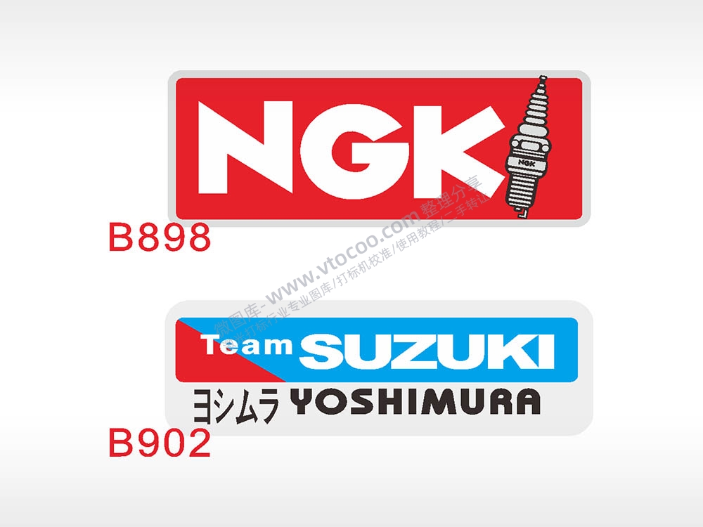 汽车贴花卡通名图精品车贴精选AI8.0格式激光打标文件通用矢量图