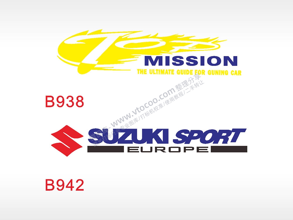 汽车贴花卡通名图精品车贴精选AI8.0格式激光打标文件通用矢量图