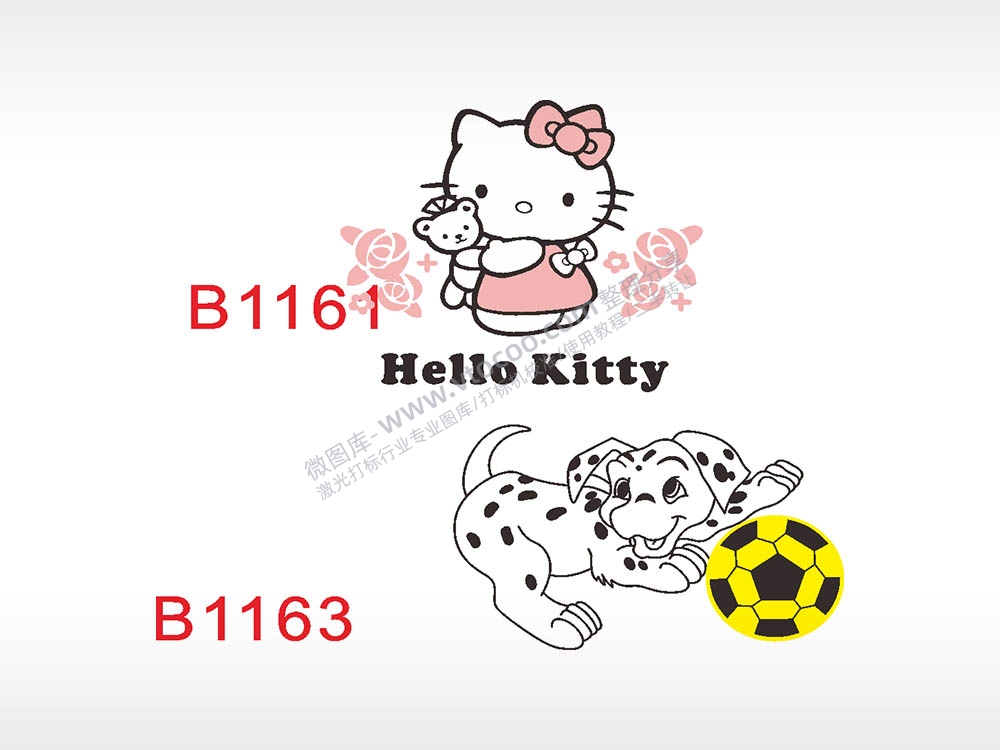 汽车贴花卡通名图精品车贴精选AI8.0格式激光打标文件通用矢量图