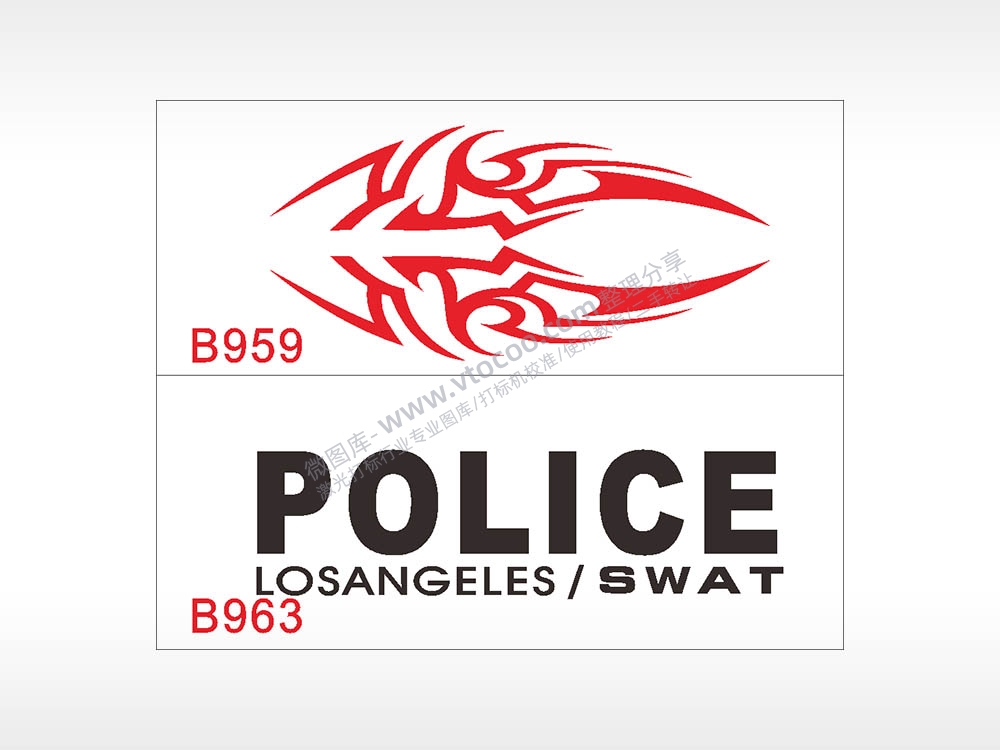 汽车贴花卡通名图精品车贴精选AI8.0格式激光打标文件通用矢量图