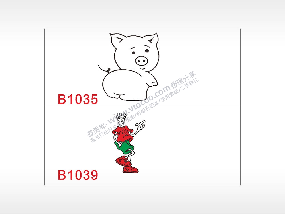 汽车贴花卡通名图精品车贴精选AI8.0格式激光打标文件通用矢量图