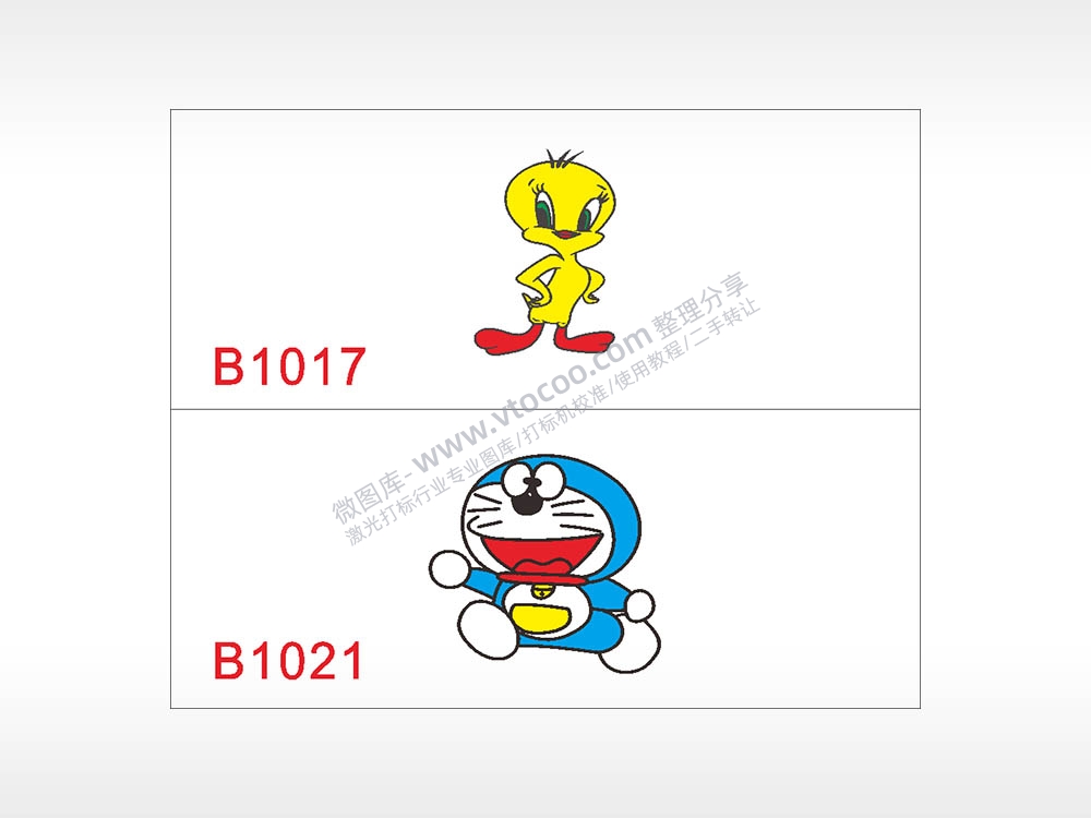 汽车贴花卡通名图精品车贴精选AI8.0格式激光打标文件通用矢量图