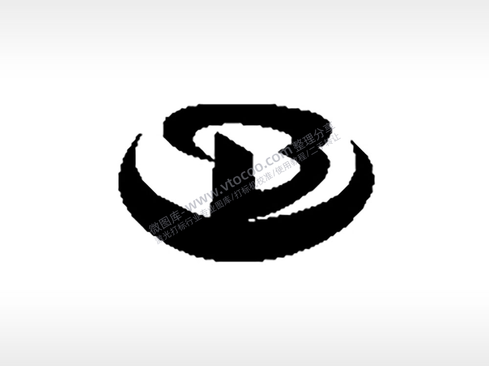 宝龙汽车车标雕刻挂坠项链PLT格式激光打标文件通用矢量图