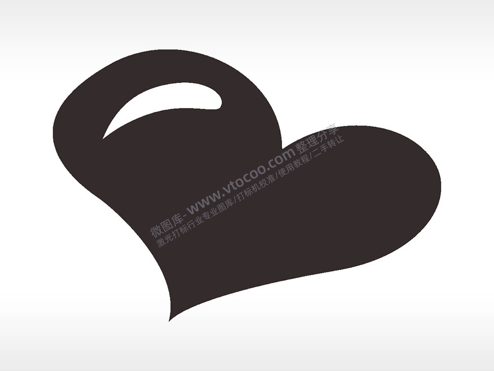 爱心打火机图案AI8.0格式激光打标文件通用矢量图