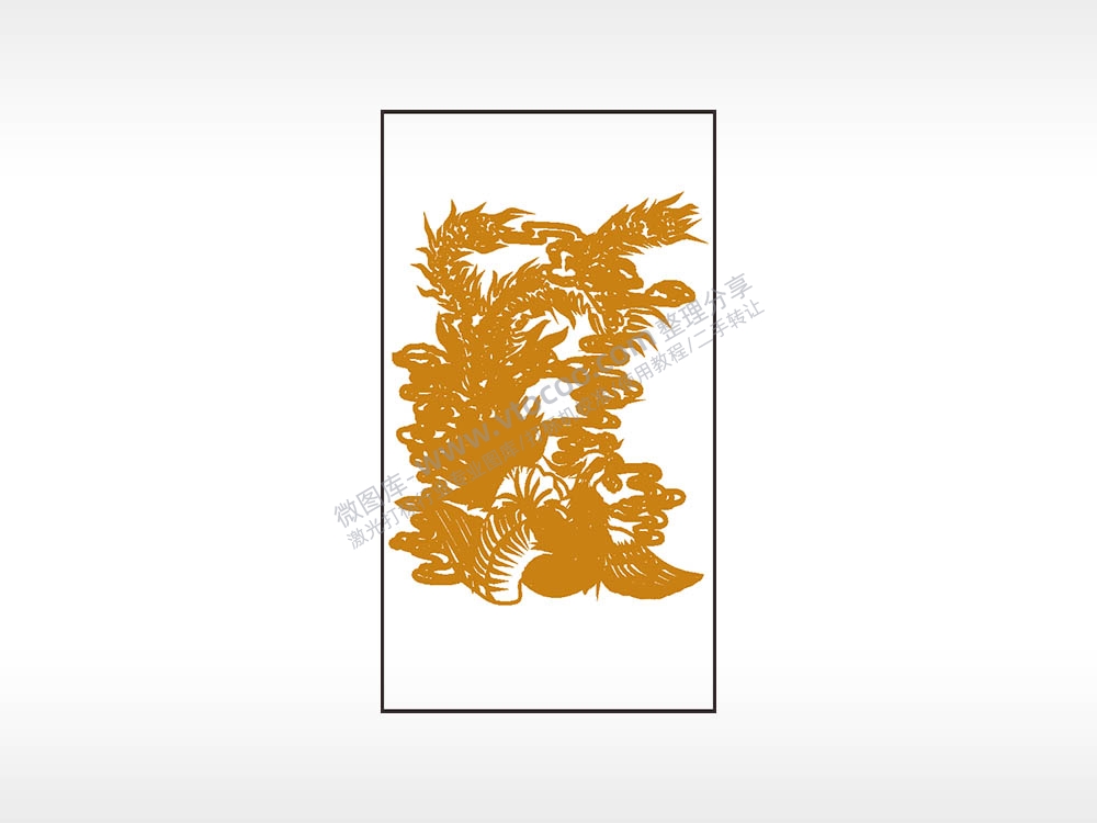 金龙凤神话传说木牌打火机AI8.0格式激光打标文件通用矢量图