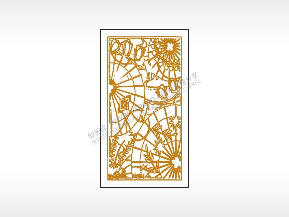 雨伞边框木牌打火机AI8.0格式激光打标文件通用矢量图