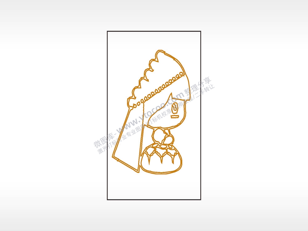 婚礼婚纱爱情木牌打火机AI8.0格式激光打标文件通用矢量图