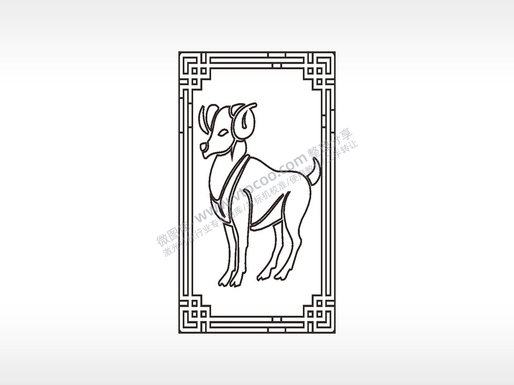 魔蝎座星座占卜木牌打火机AI8.0格式激光打标文件通用矢量图