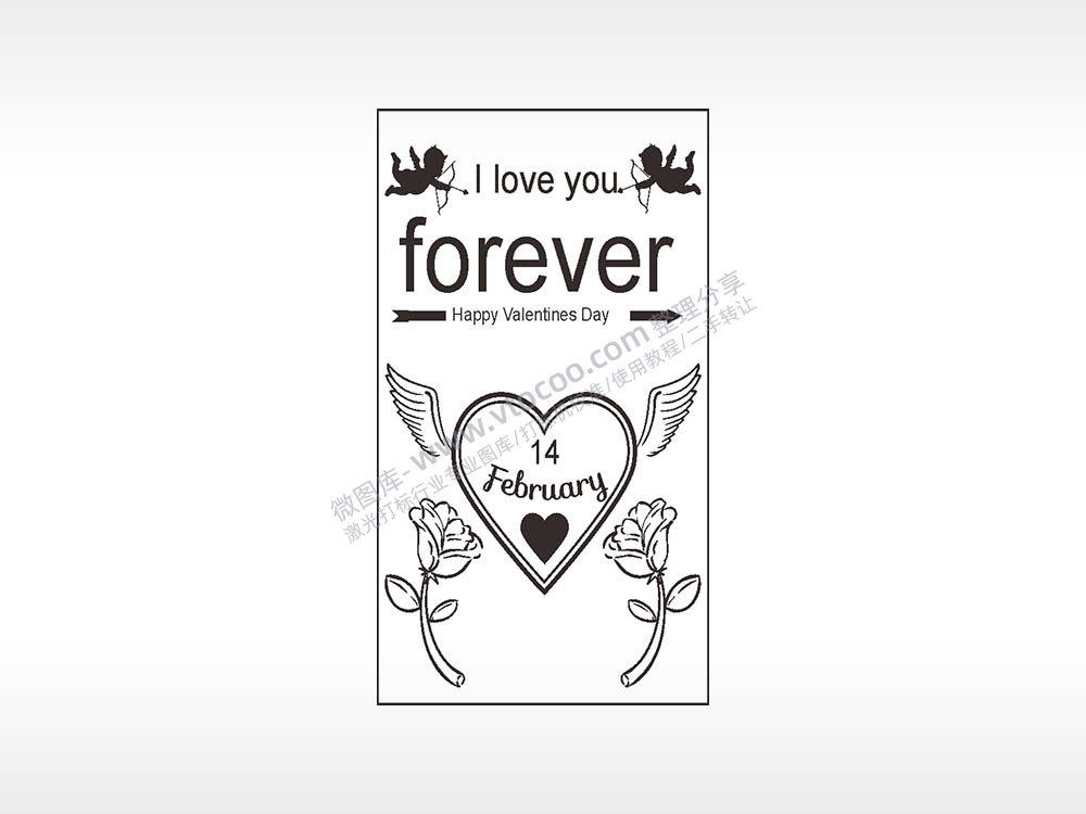 Iloveyouforever我爱你永恒爱心玫瑰花木牌打火机