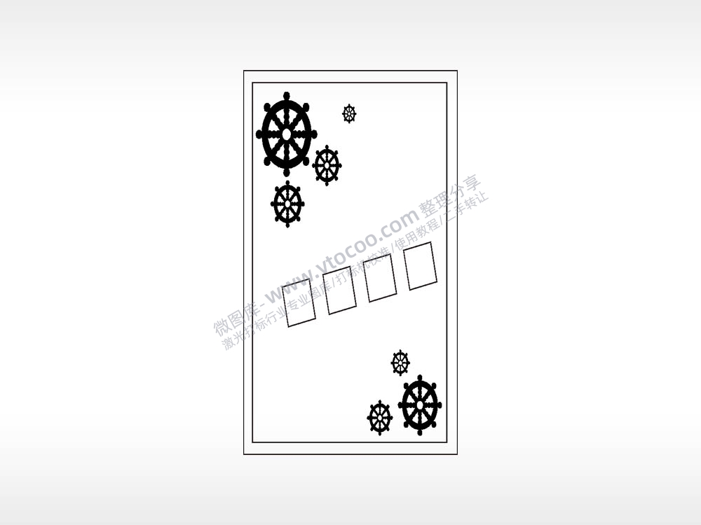 航海签名设计木牌打火机AI8.0格式激光打标文件通用矢量图